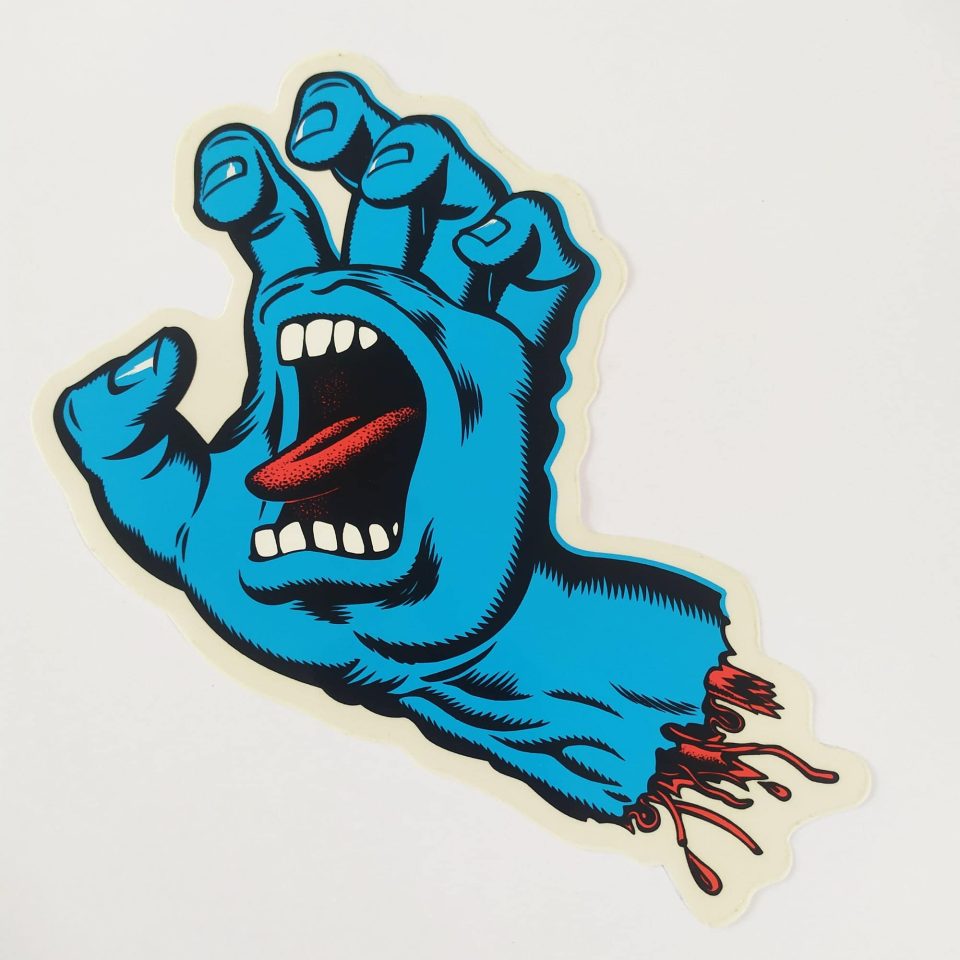 Santa Cruz Screaming Hand Sticker