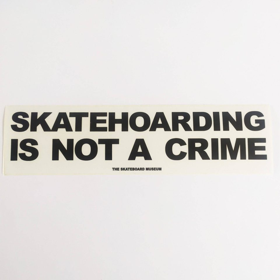 Skatehoarding Is Not A Crime stickerdoll Sticker