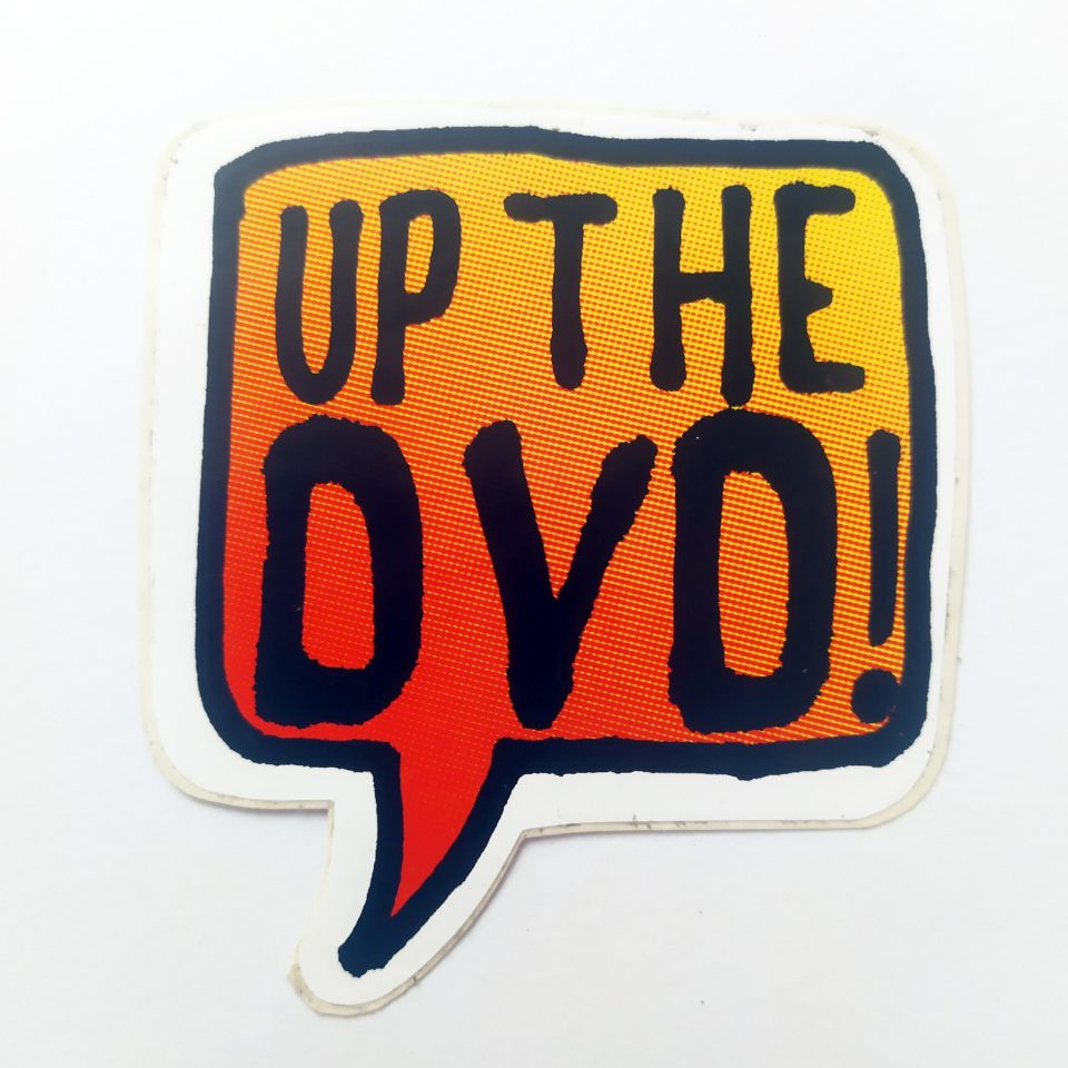Unabomber Up The DVD! Skate Sticker