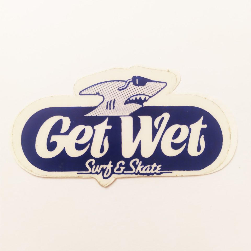 Get Wet Surf & Skate Shop Old School Sticker