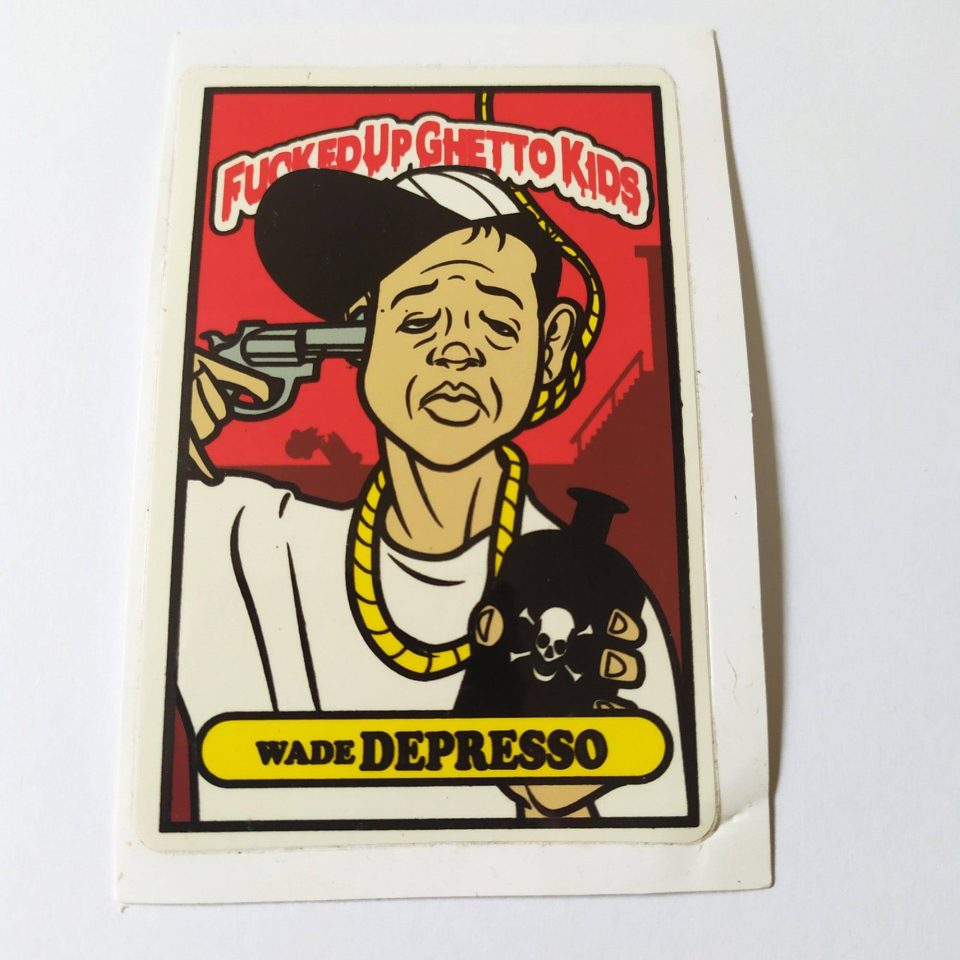 DGK / Dirty Ghetto Kids Wade Depresso stickerdoll Sticker