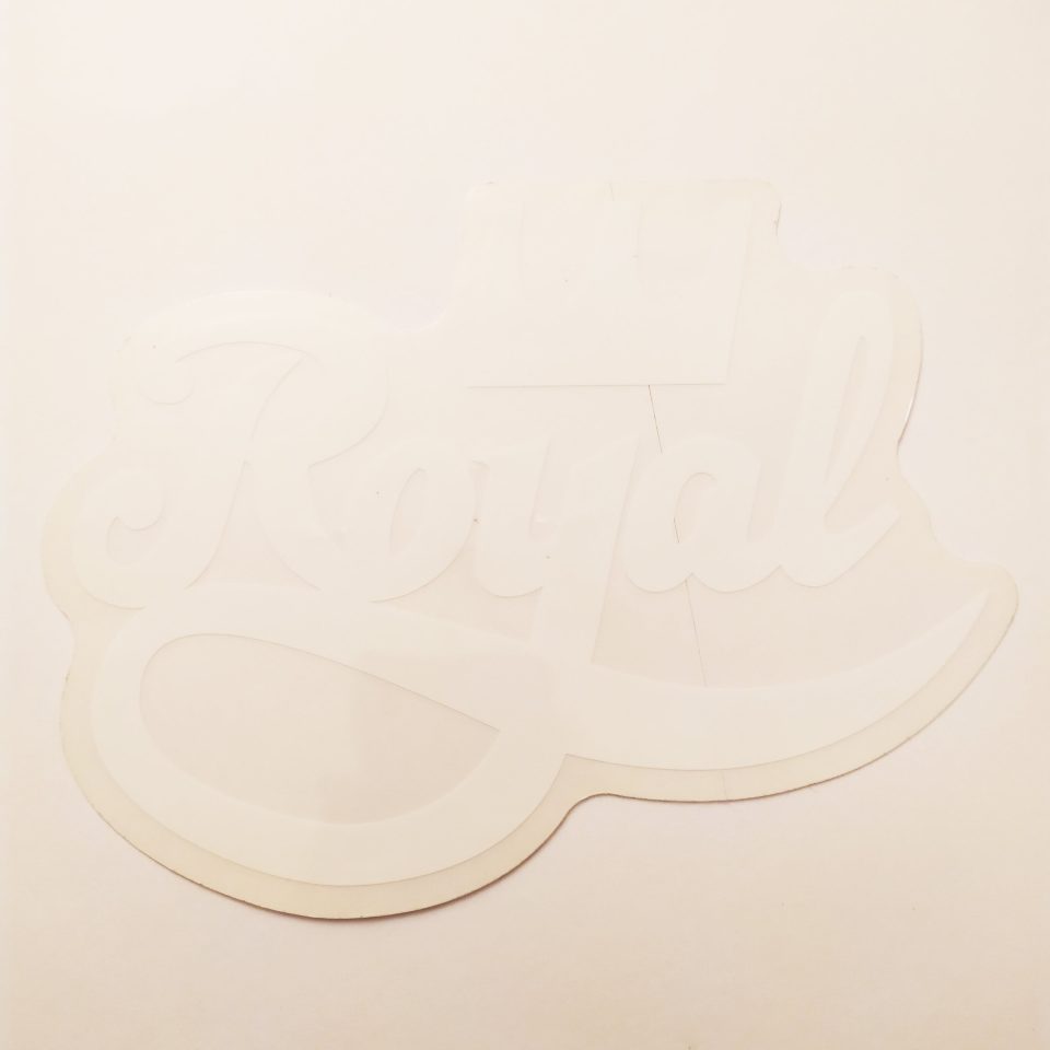 Royal Trucks stickerdoll Sticker. White. 17cm