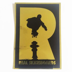 Real stickerdoll Logo Foil Sticker – Black/Gold