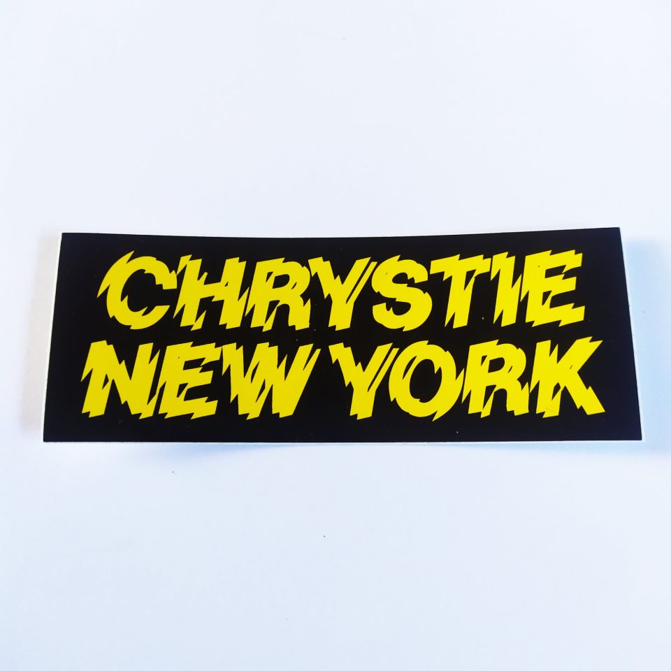 Chrystie NYC Skate Sticker