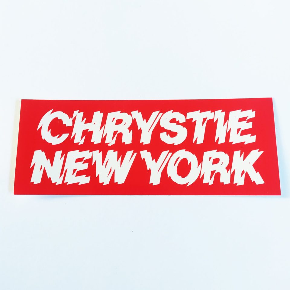 Chrystie NYC Skate Sticker