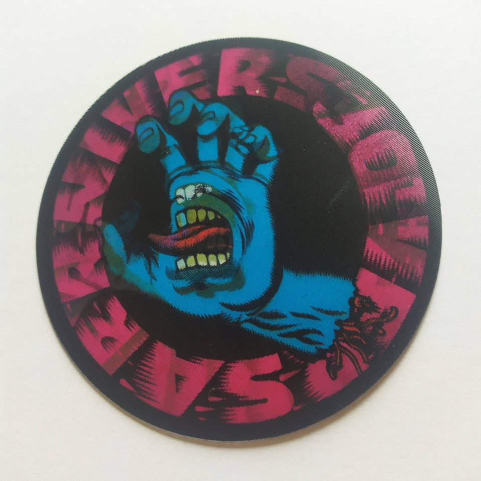 Santa Cruz - LENTICULAR Screaming Hand Skate Sticker