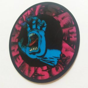 Santa Cruz – LENTICULAR Screaming Hand Skate Sticker