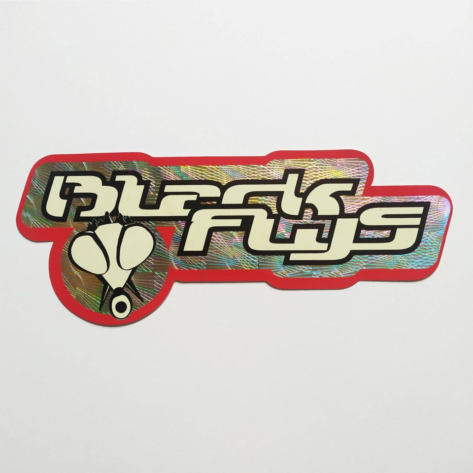 Black Flys Surf Skate Snowboard Eyewear Sticker