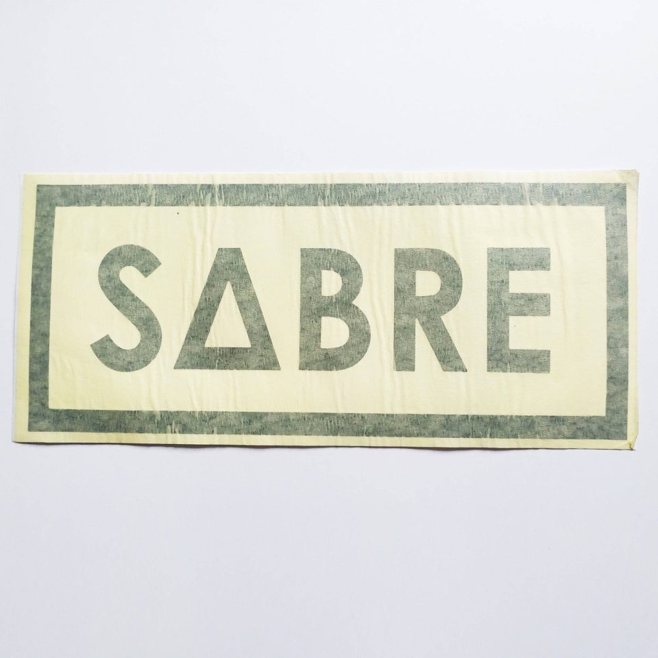 Sabre Trucks RUB-ON stickerdoll Sticker / Decal - 29 cm