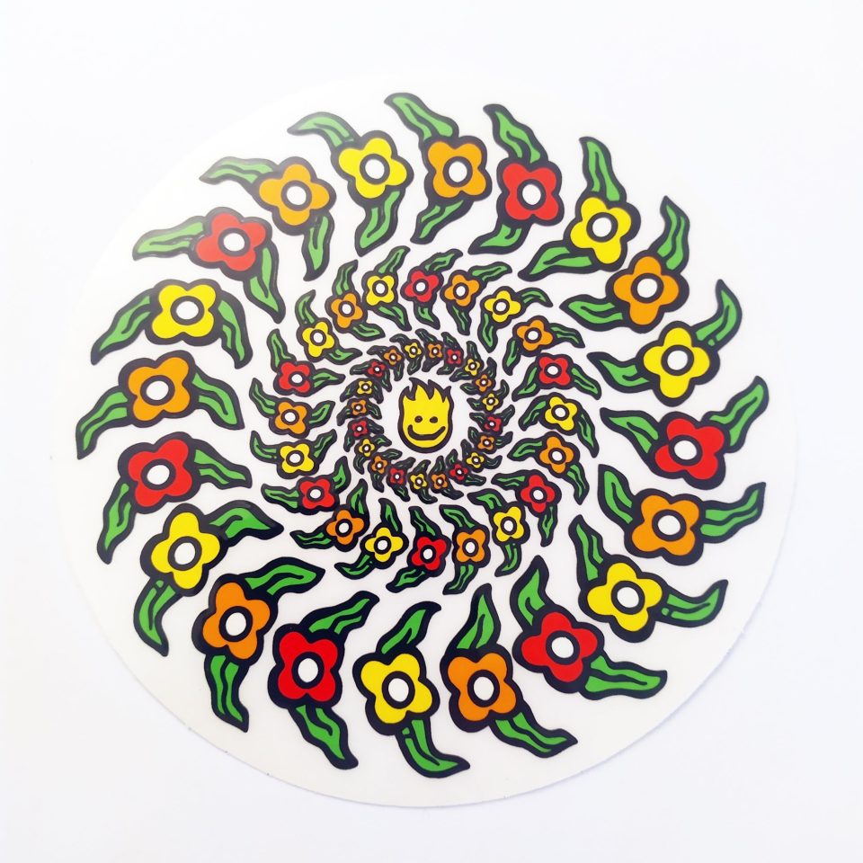 Spitfire X Krooked Skate Sticker - Gonz Art