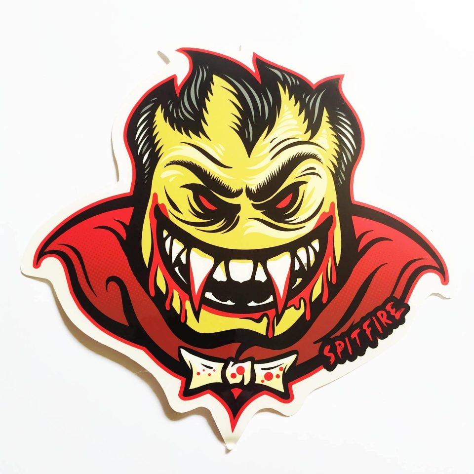 Spitfire Wheels stickerdoll Sticker - Dracula Bighead