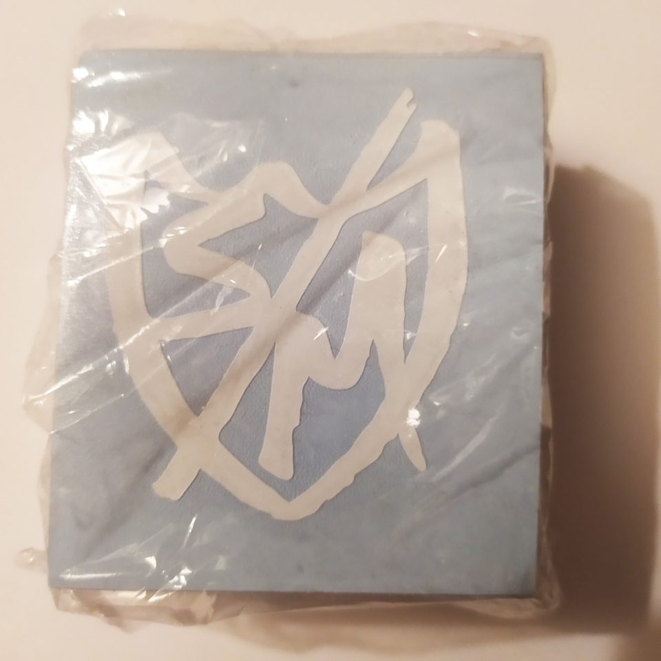 S&M BMX Die Cut Sharpie Shield Stickers - White - 7 cm - 100 Pack