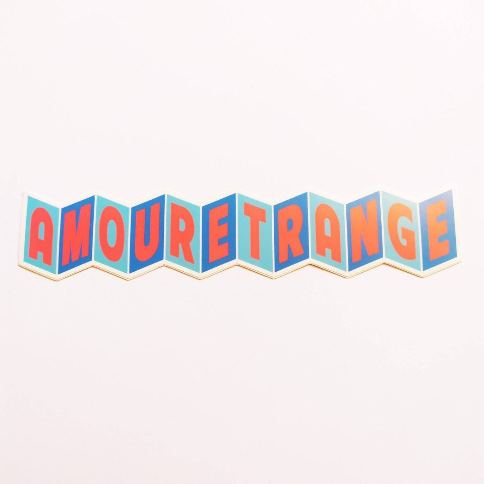 StrangeLove stickerdoll Sticker Amouretrange - 16.5 cm x 3.5 cm approx
