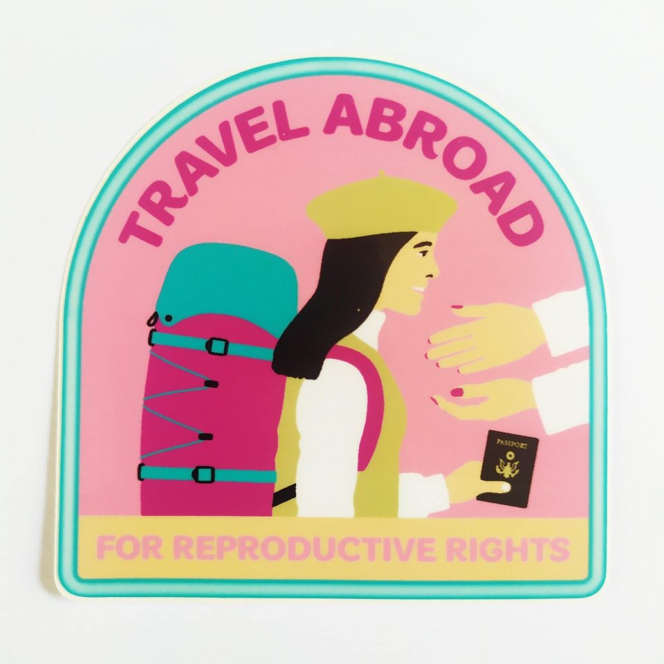 StrangeLove Skate Sticker - Travel Abroad For Reproductive Rights