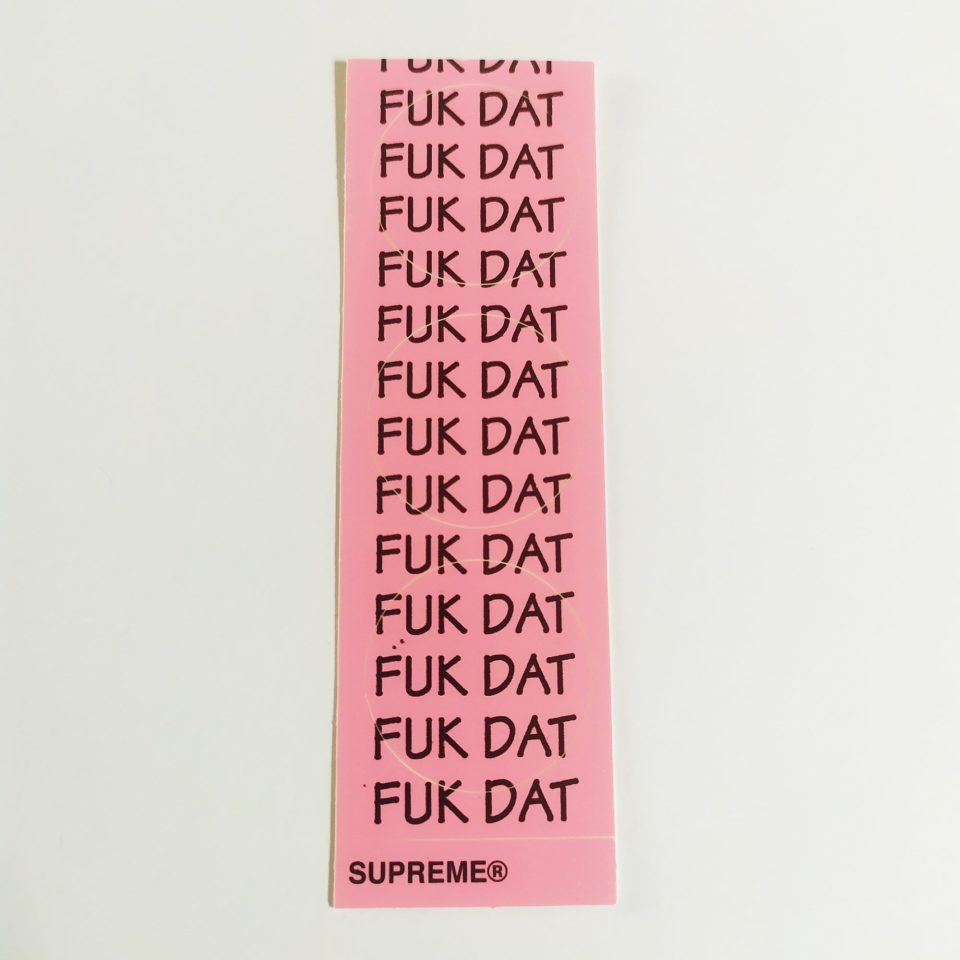  Skate Sticker Sheet - Fuk Dat