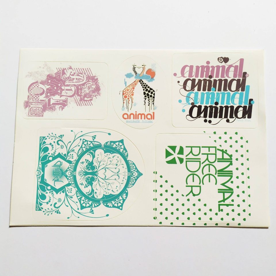 Animal Surf Sticker Sheet