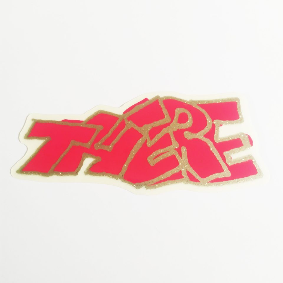 There stickerdoll Sticker - Block Glitter Red