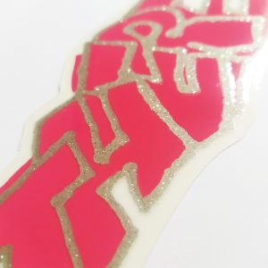 There stickerdoll Sticker – Block Glitter Red