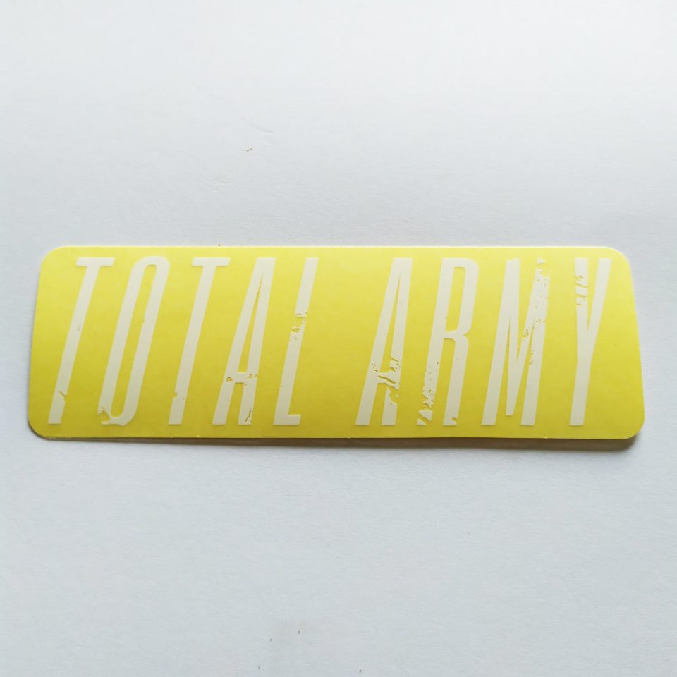 Total Bikes BMX Sticker - Total Army white
