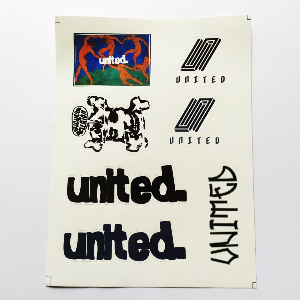 United Bike Co. X Bicycle Union BMX Coastin Sticker Sheet - 7 Stickers