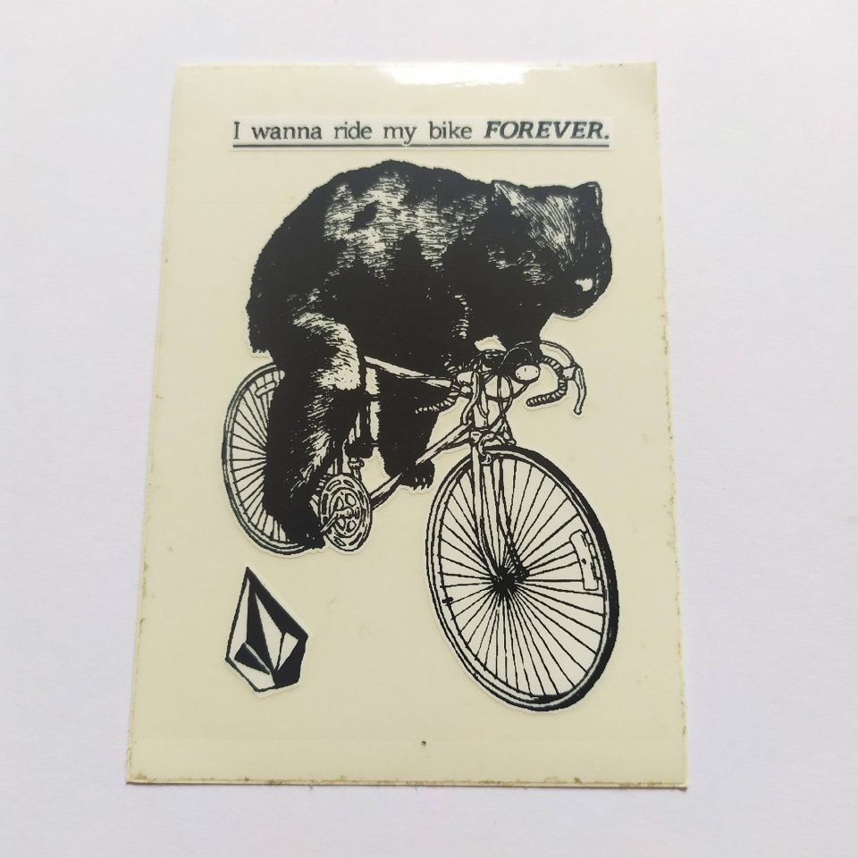 Volcom stickerdoll Sticker I wanna ride my bike Forever